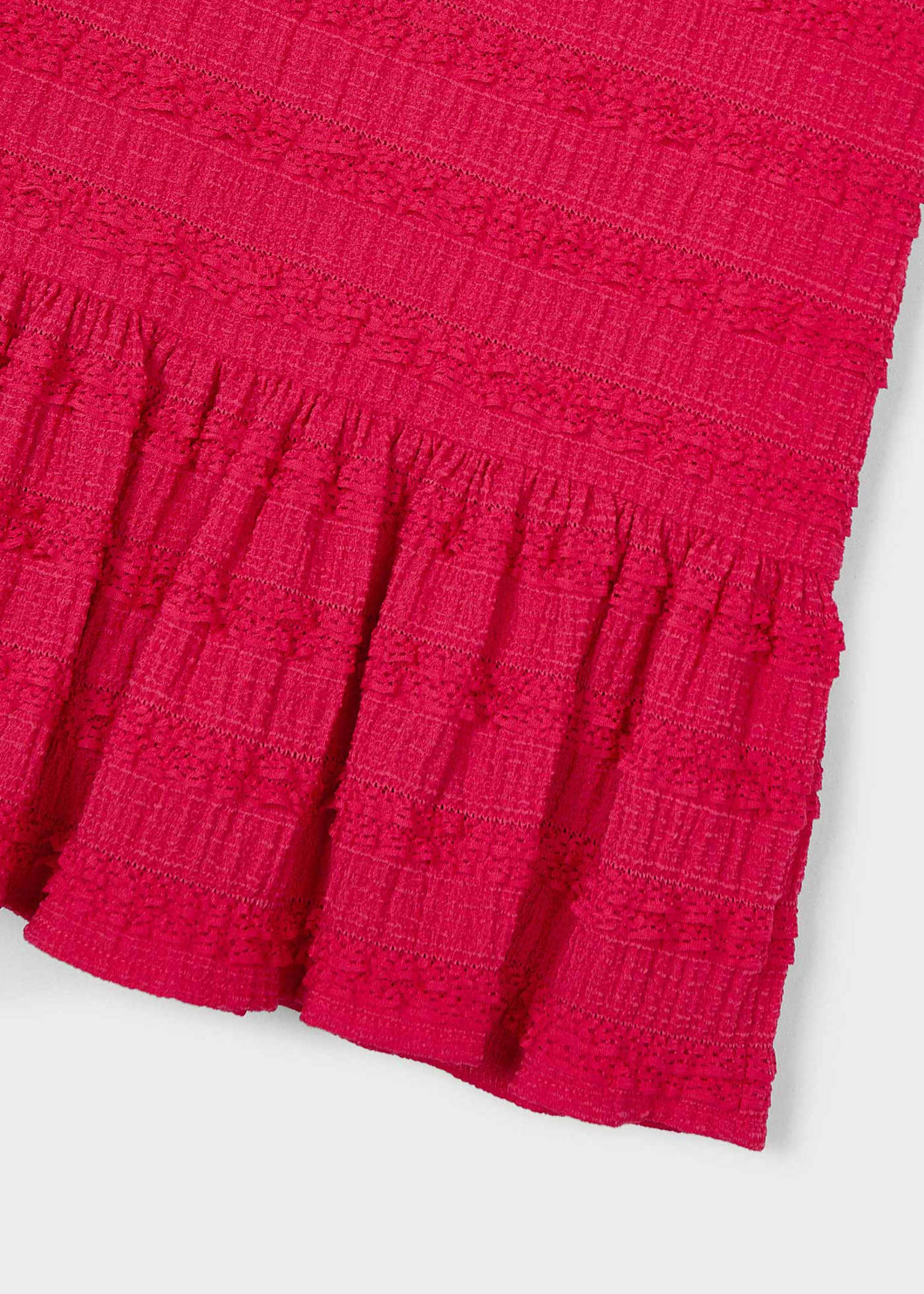 mayoral red cotton girls dress