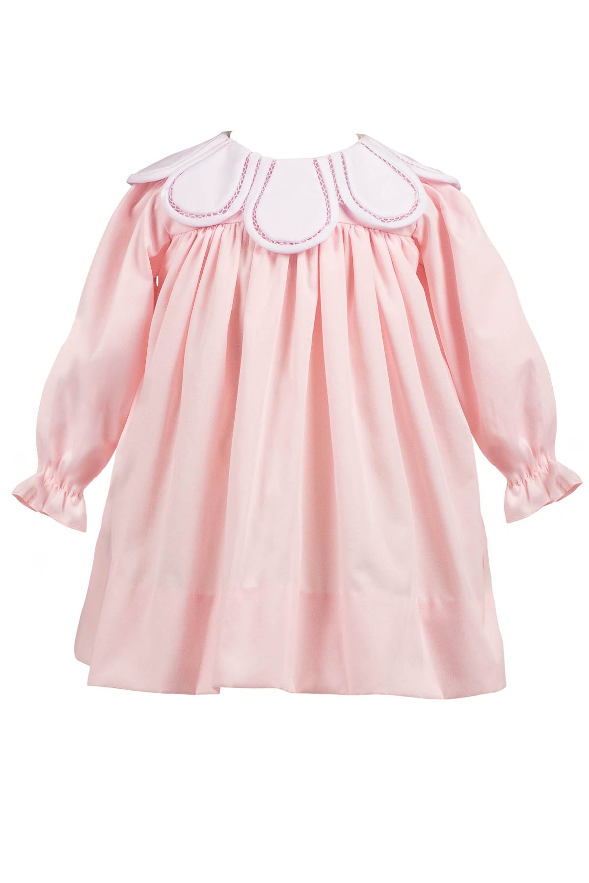 Proper Peony Girls Frosted Pink Tulip Collar Dress 5 Proper Peony Girls Frosted Pink Tulip Collar Dress 5