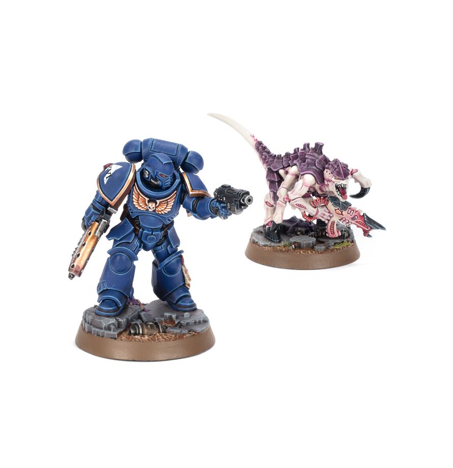 Space Marine and Tyranid Miniatures Included in Getting Started with Warhammer 40K