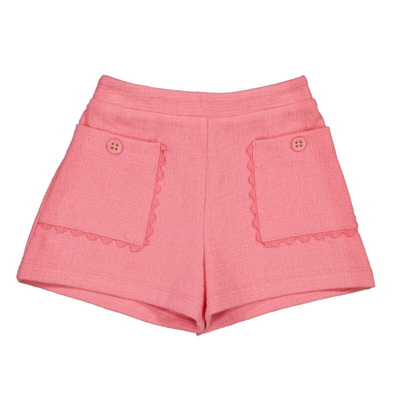 Mayoral girls pink ric rac pocket summer shorts