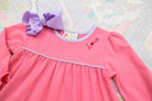 Love embroidery legging set for girls