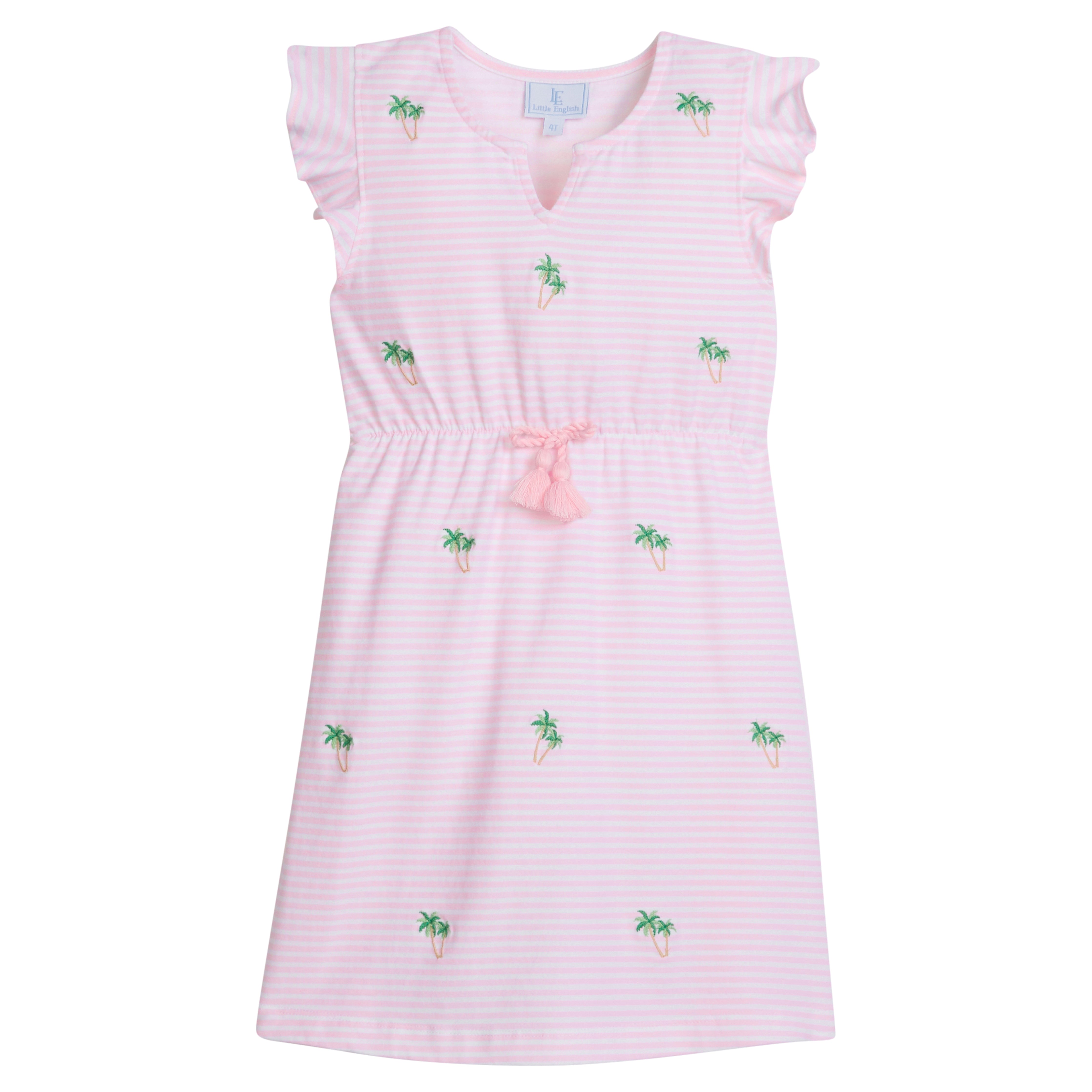 Embroidered Palm Tree Dress by Little English 3T Embroidered Palm Tree Dress by Little English 3T