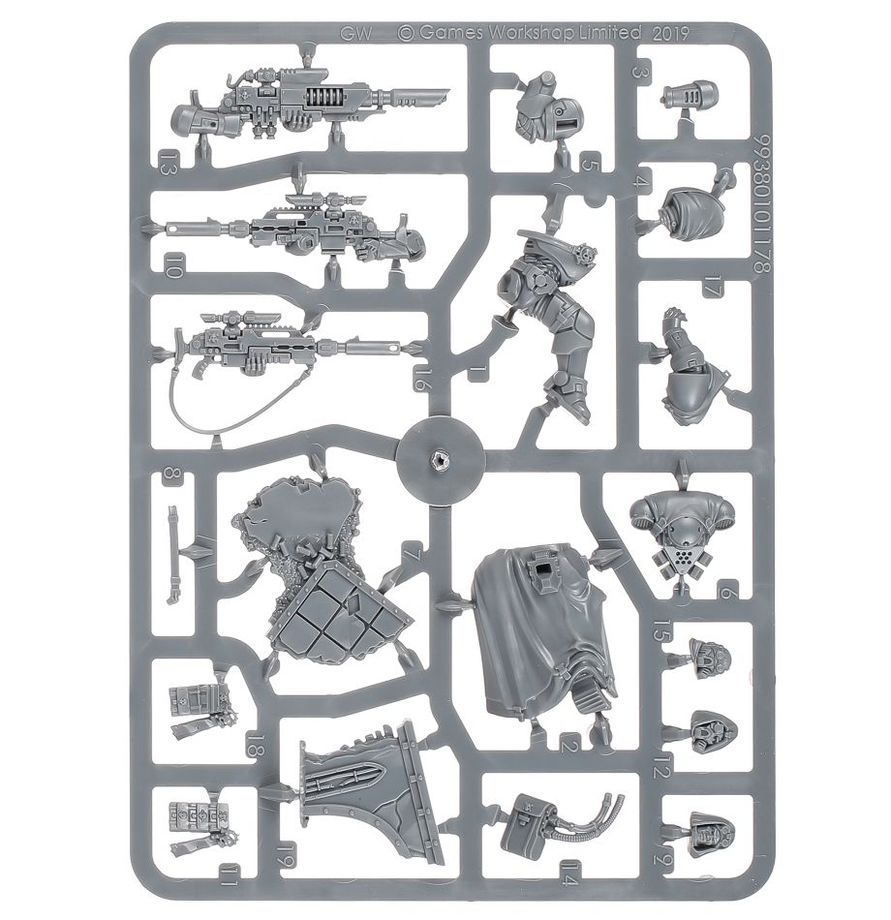 Space Marines Eliminators model kit Sprue 2
