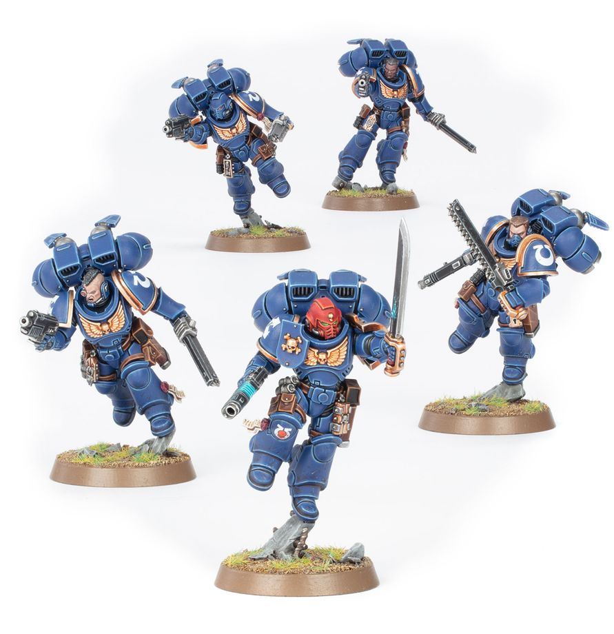 Jump Pack Intercessors assembled miniatures