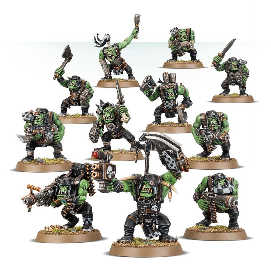 Ork Boyz assembled miniatures