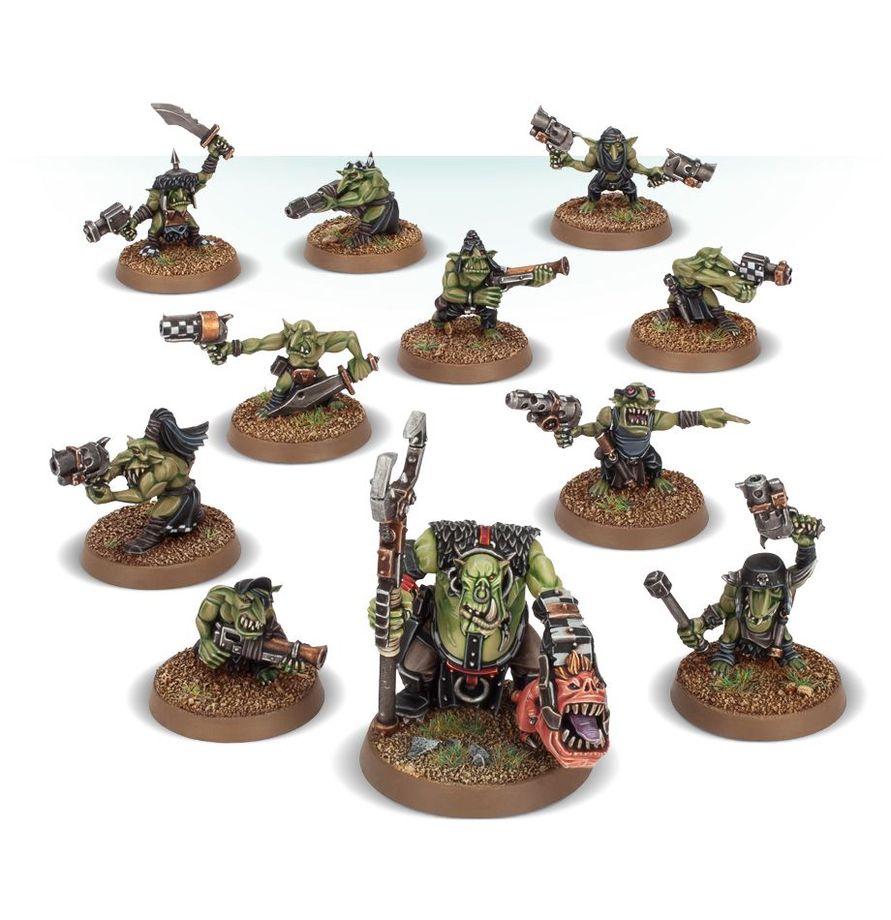 Ork Gretchin and Runtherd miniatures