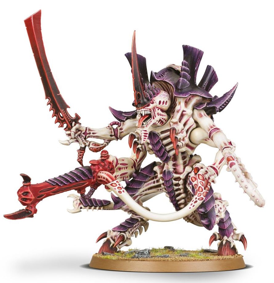 Assembled Tyranids Hive Tyrant Warhammer 40,000 miniature display model