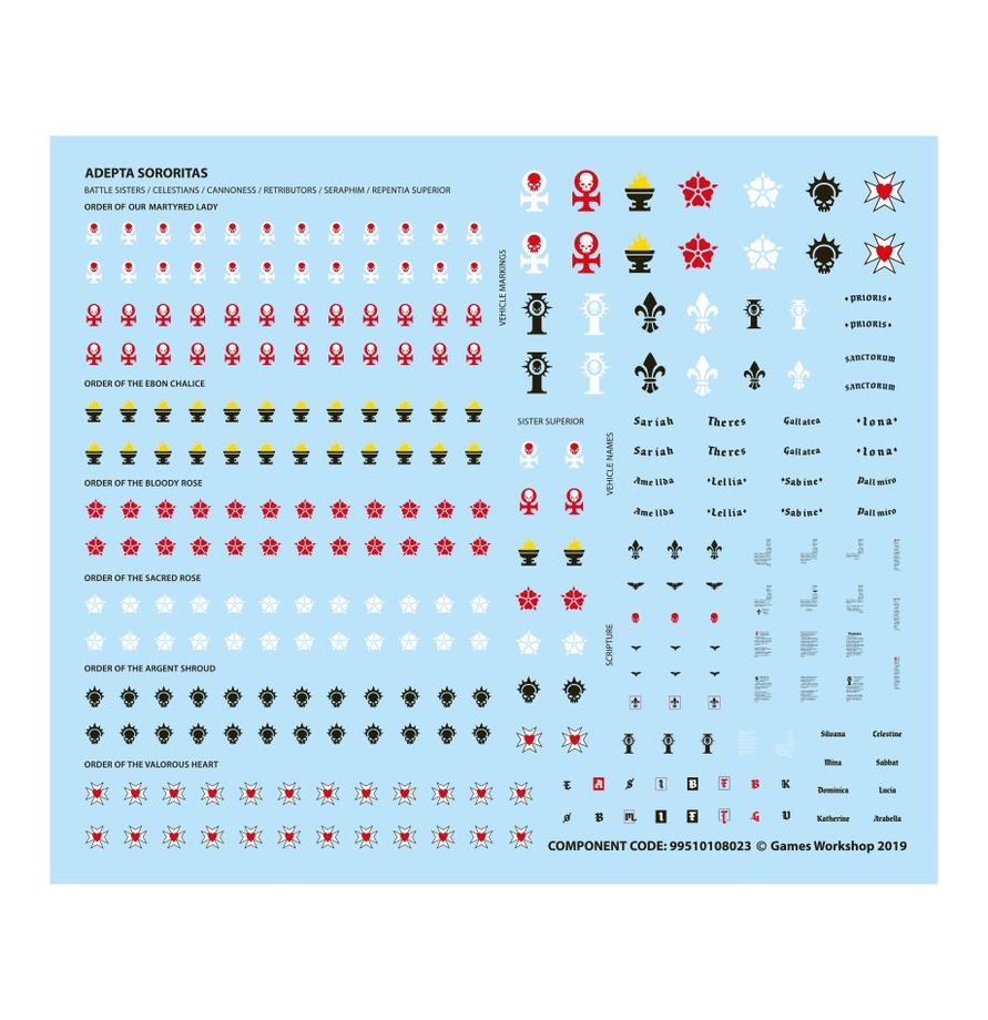 Warhammer 40K Retributor Squad model kit Transfers