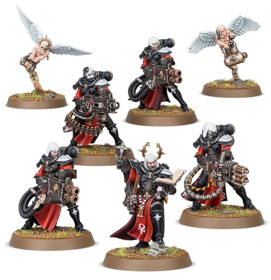 Sisters of Battle Retributor Squad miniatures