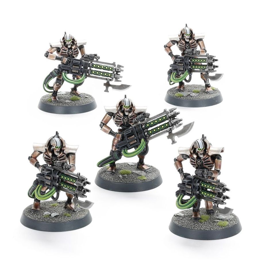 Necron Immortals assembled miniatures