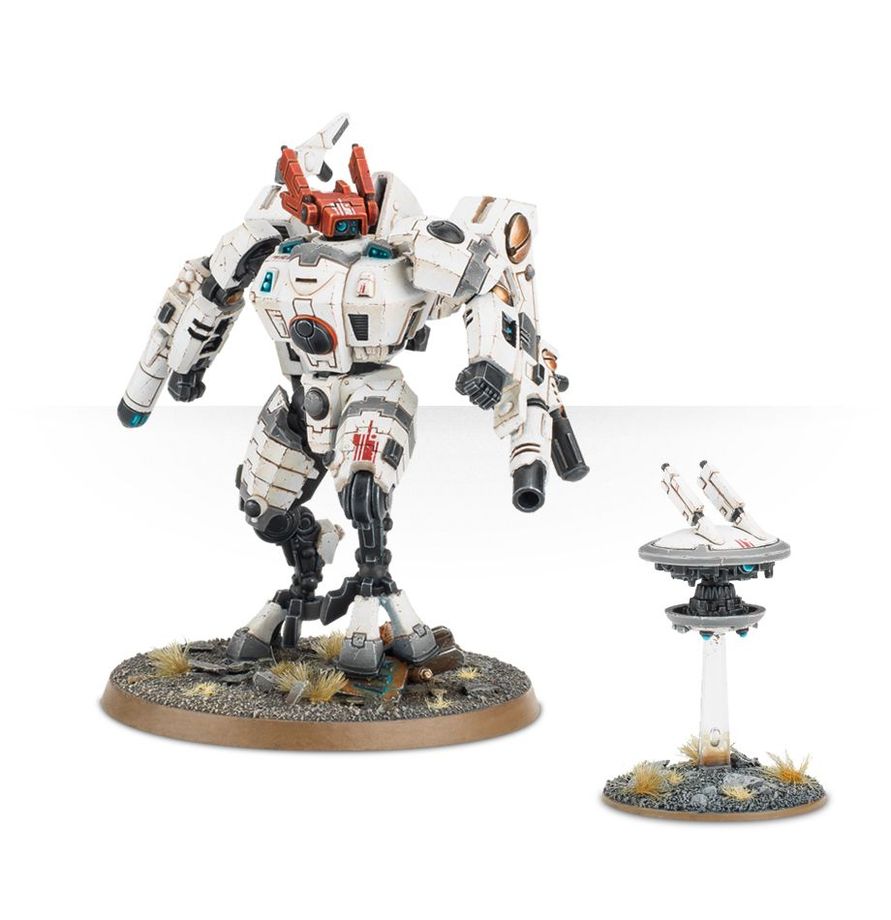 Tau Commander battlesuit miniature