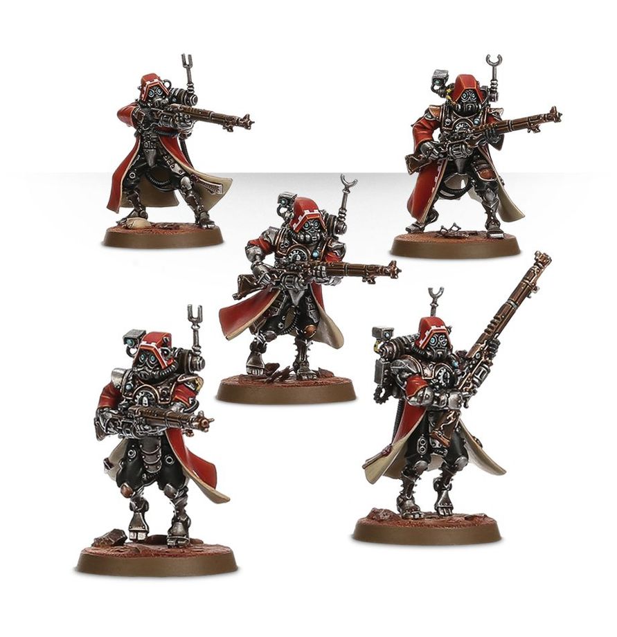 Skitarii Rangers assembled miniatures