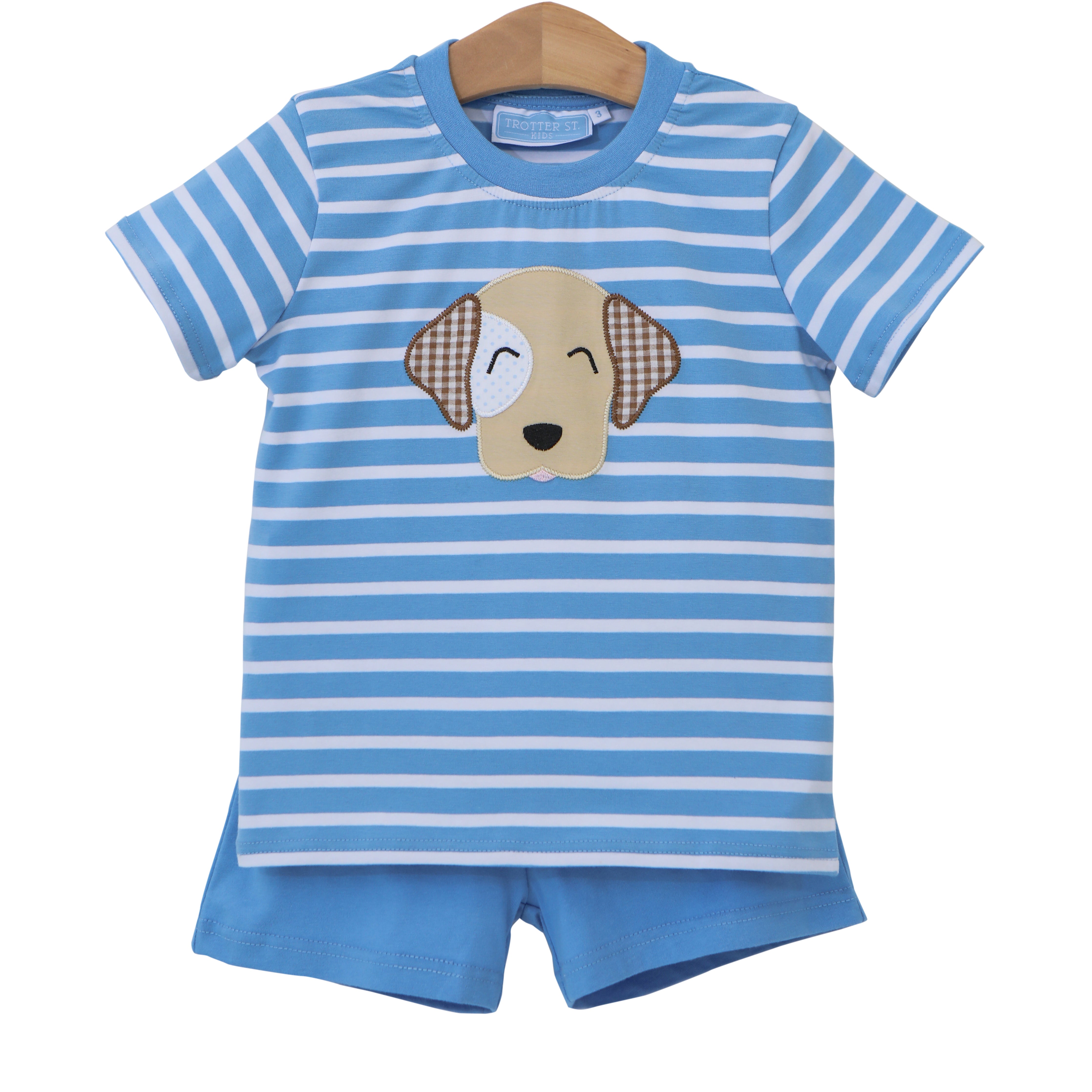 Puppy Short Set by Trotter Street Kids
