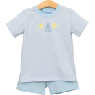 Magical short set by Trotter Street Kids - toddler boy outfit with castle theme