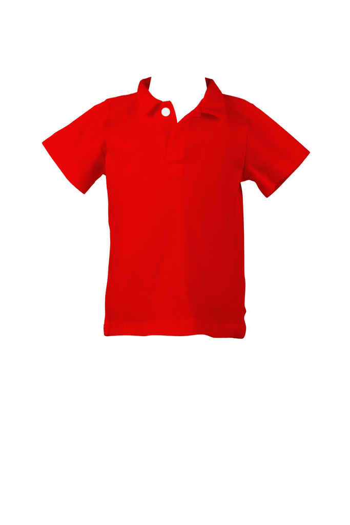 Pima Red Polo Shirt by the Proper Peony