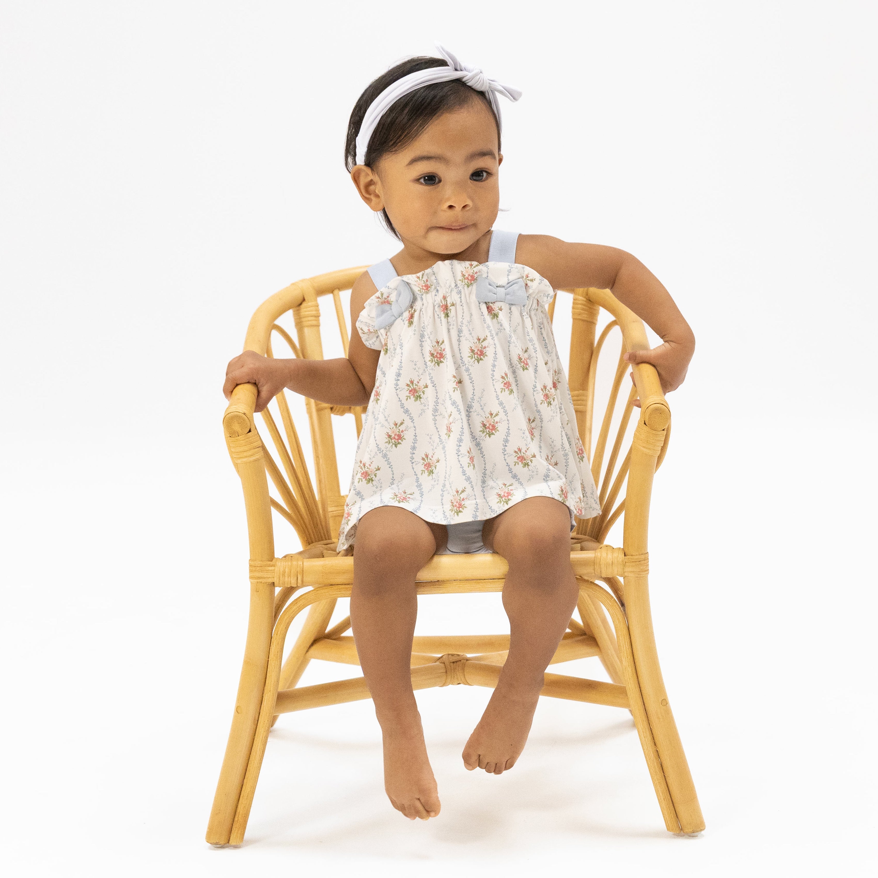 Angel Dear Baby Girl Bloomer Set - Heirloom Rose Stripe