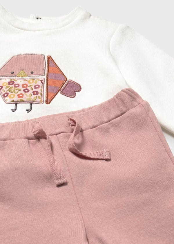 Mayoral baby girl fall clothing - floral vest and legging set