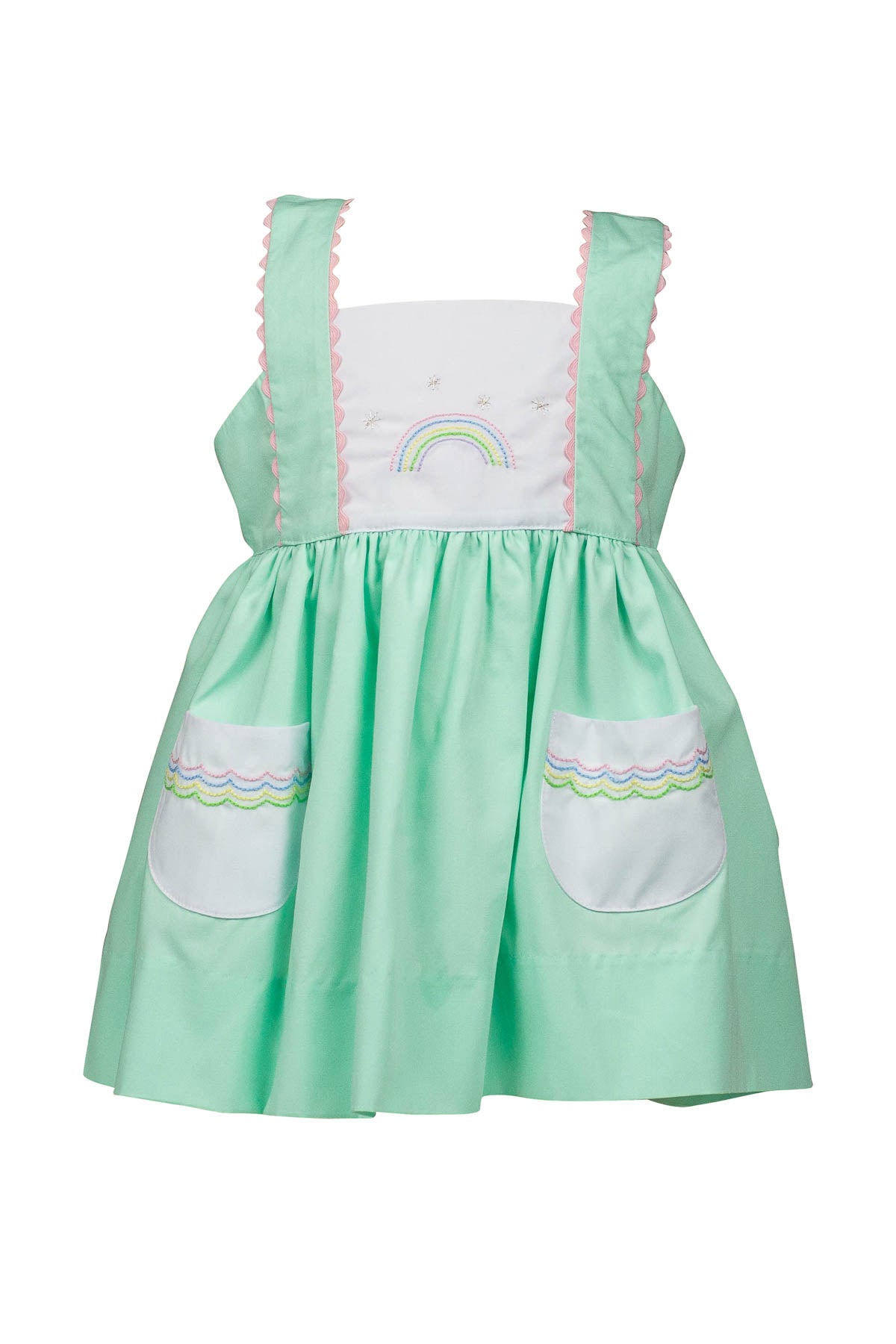 Mariana Mint Rainbow Dress by the Proper Peony