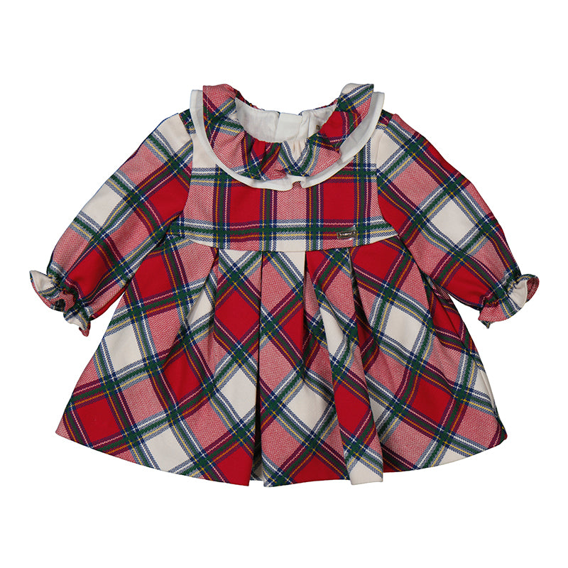 Mayoral-Baby Girls Red Tartan Dress Mayoral-Baby Girls Red Tartan Dress