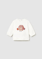 Mayoral floral tracksuit set detail - soft cotton blend fabric