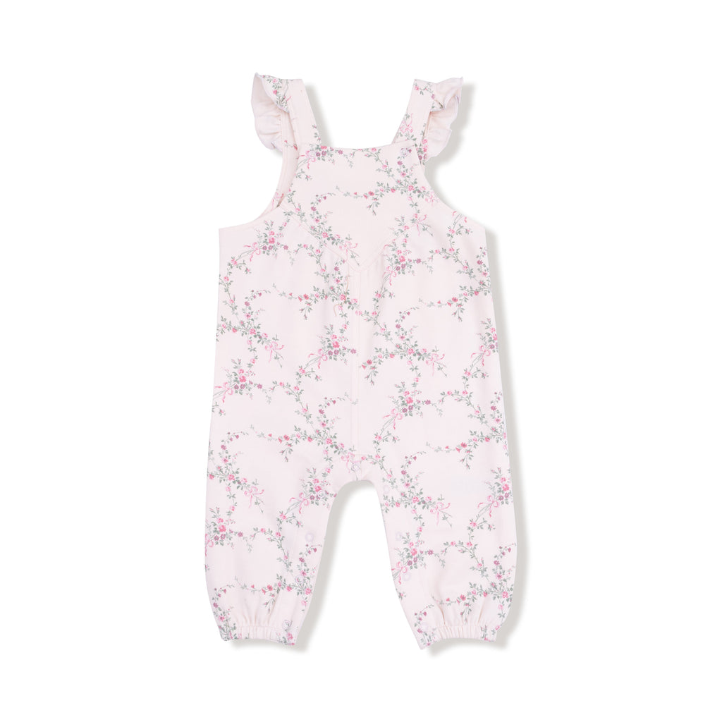 Antoinette Floral French Terry Overalls by Angel Dear