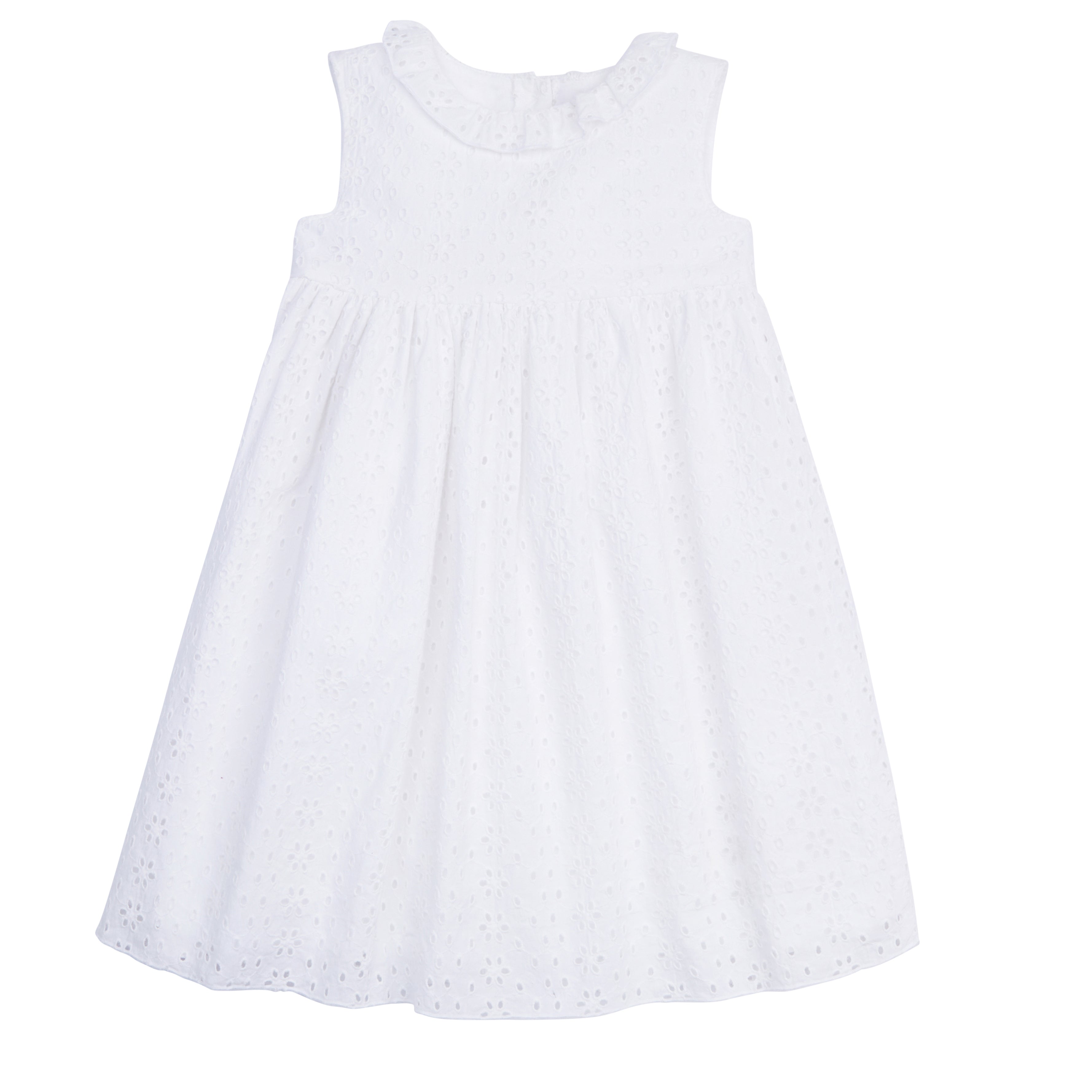 Annabel Sundress-White Eyelet by Little English 4T Annabel Sundress-White Eyelet by Little English 4T