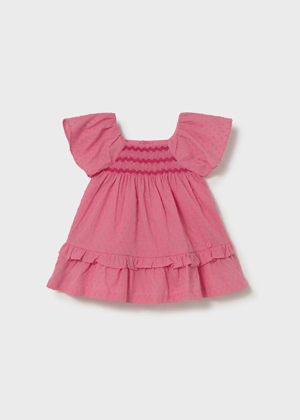 pink dotted girls twirl dress