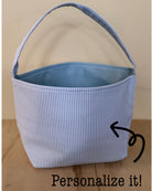 Seersucker Personalized Basket