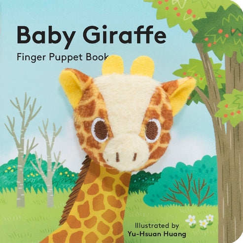 Baby giraffe finger puppet chunky board book cover