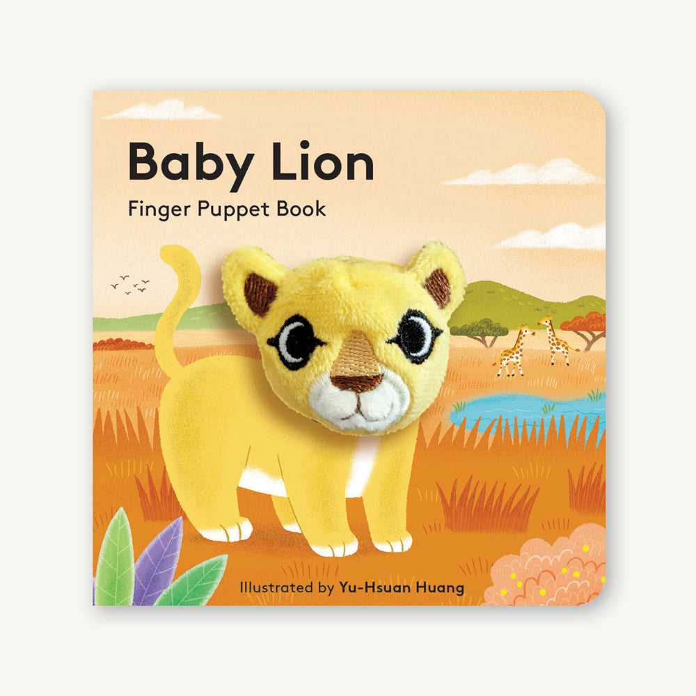 Baby Lion finger puppet chunky board book cover