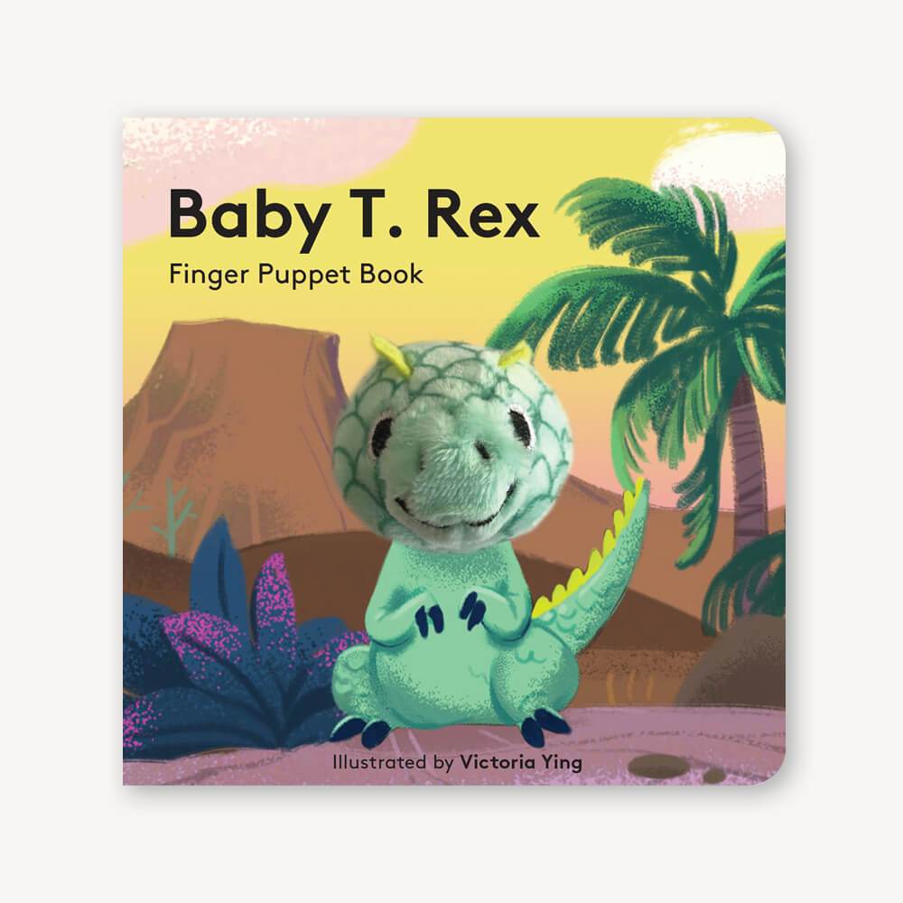 Baby T-Rex finger puppet chunky board book cover