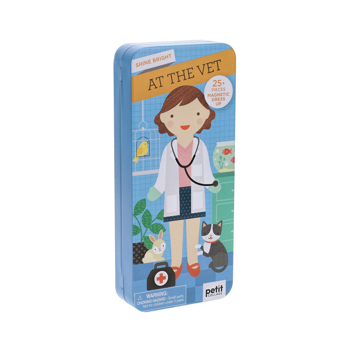 Shine Bright at the Vet magnetic dress-up play set for kids