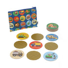 Travel-friendly construction memory game for ages 3 and up