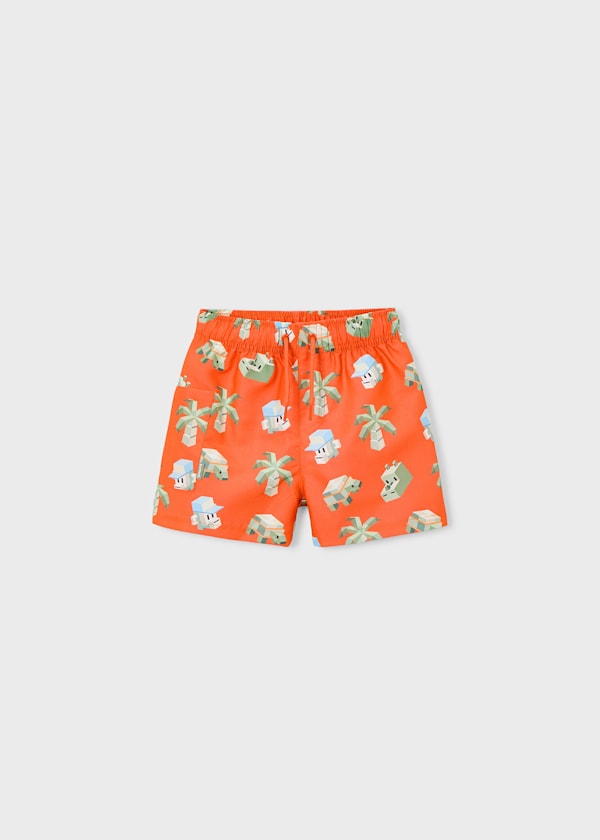 Mayoral Boys Orange Gaming Swim Trunks