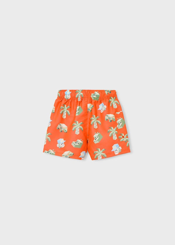 back view of mayoral gaming swim trunks
