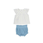 Mayoral Baby Girl Bloomer Set-Blue 