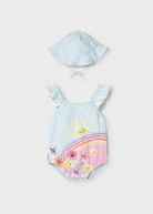 Mayoral Baby Girl Rainbow Swimsuit and Hat Set