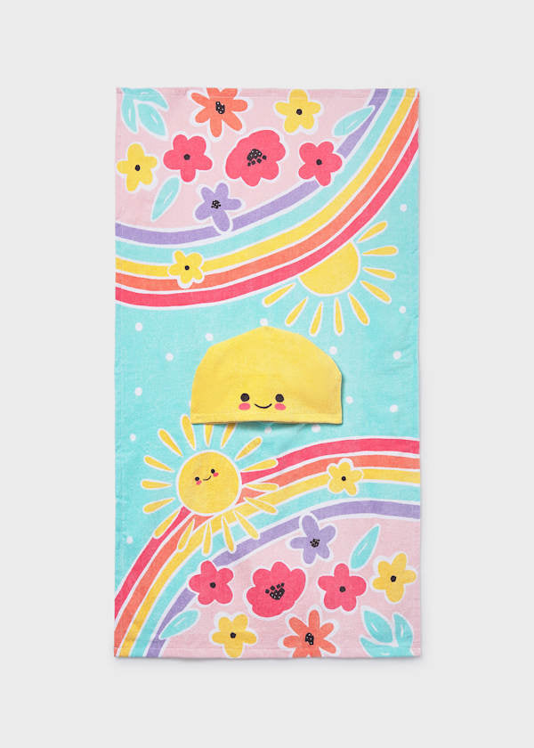 Mayoral Rainbow Beach Towel Cover Up for Girls