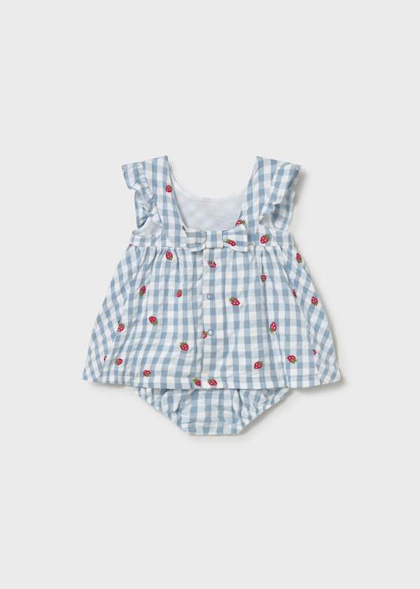 Baby Girl Dress with bloomer Strawberries