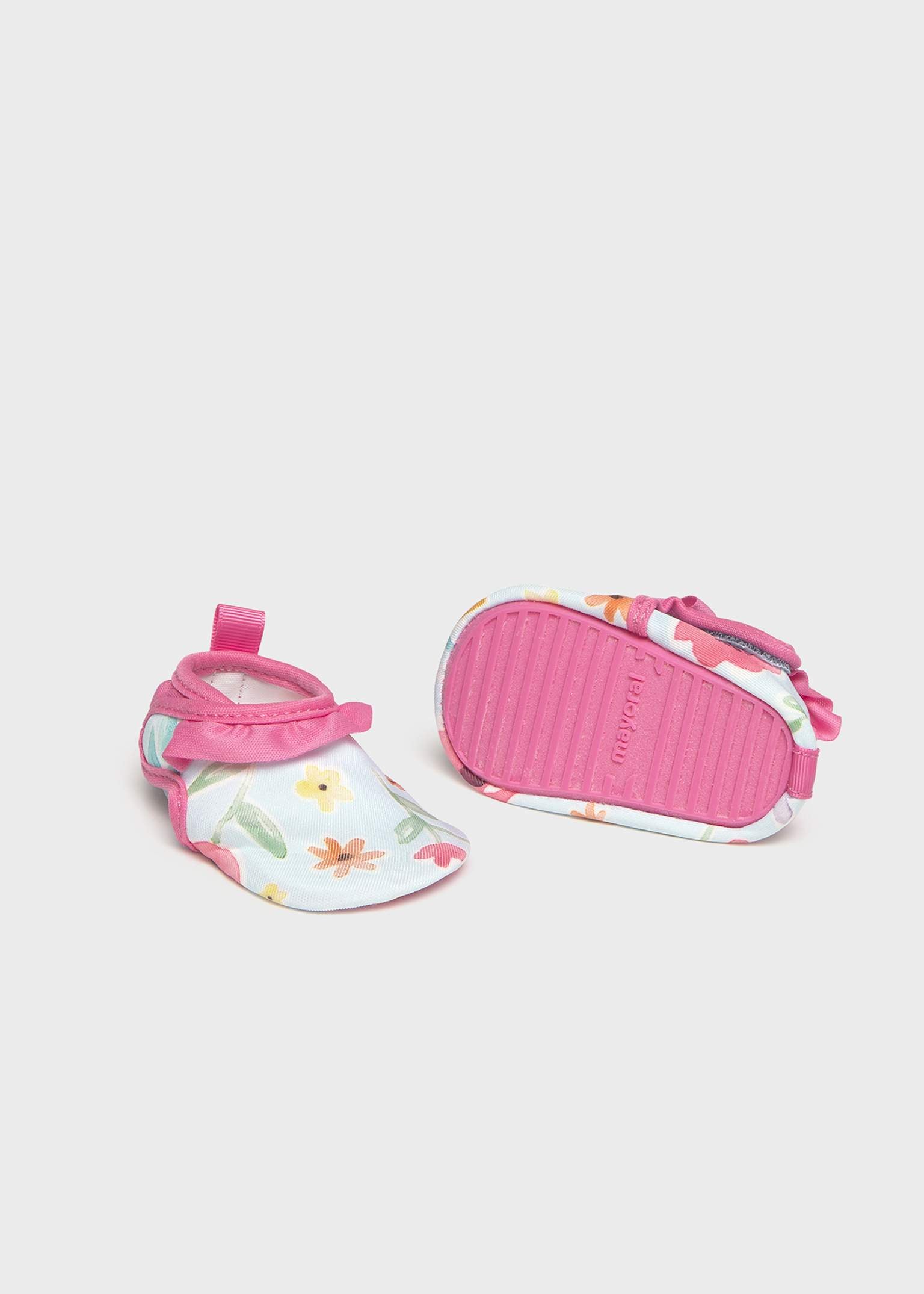 Girls tropical floral water shoes by Mayoral