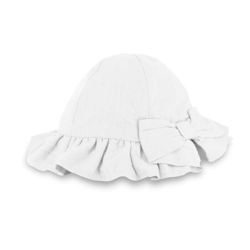 Mayoral White Baby Girl Bow Sun Hat