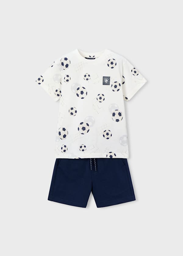 Mayoral Soccer Shirt and Short Set-front View