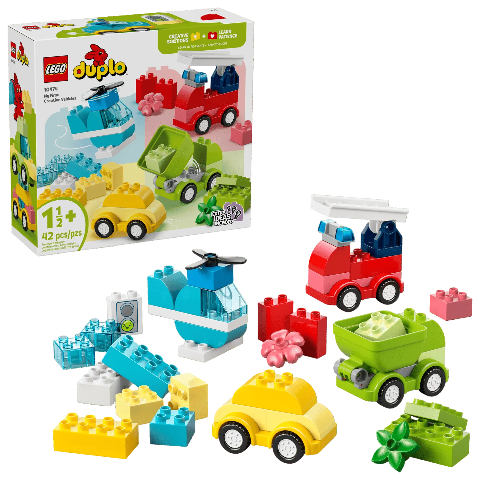 LEGO DUPLO Creative Vehicles 42-piece set for toddlers 18 months and up