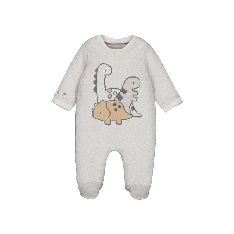 Baby Boy Dinosaur Knit Footie