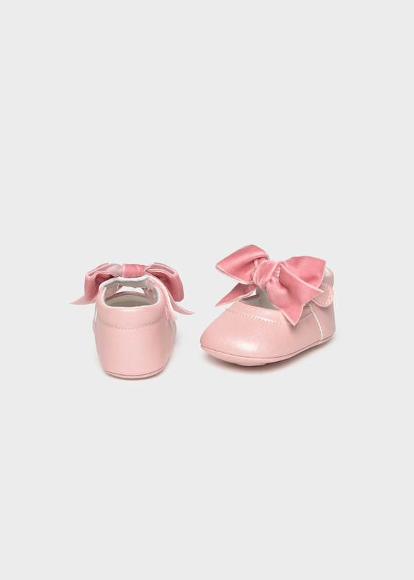 Velvet Bow crib Shoes for Photo shoot