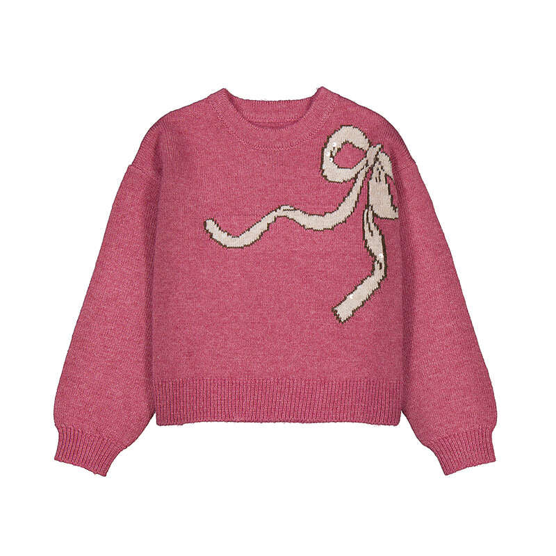 Mayoral Knit Bow Sweater for Girls