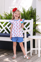 Patriotic Ice Cream Flutter Short Set by Trotter Street kids