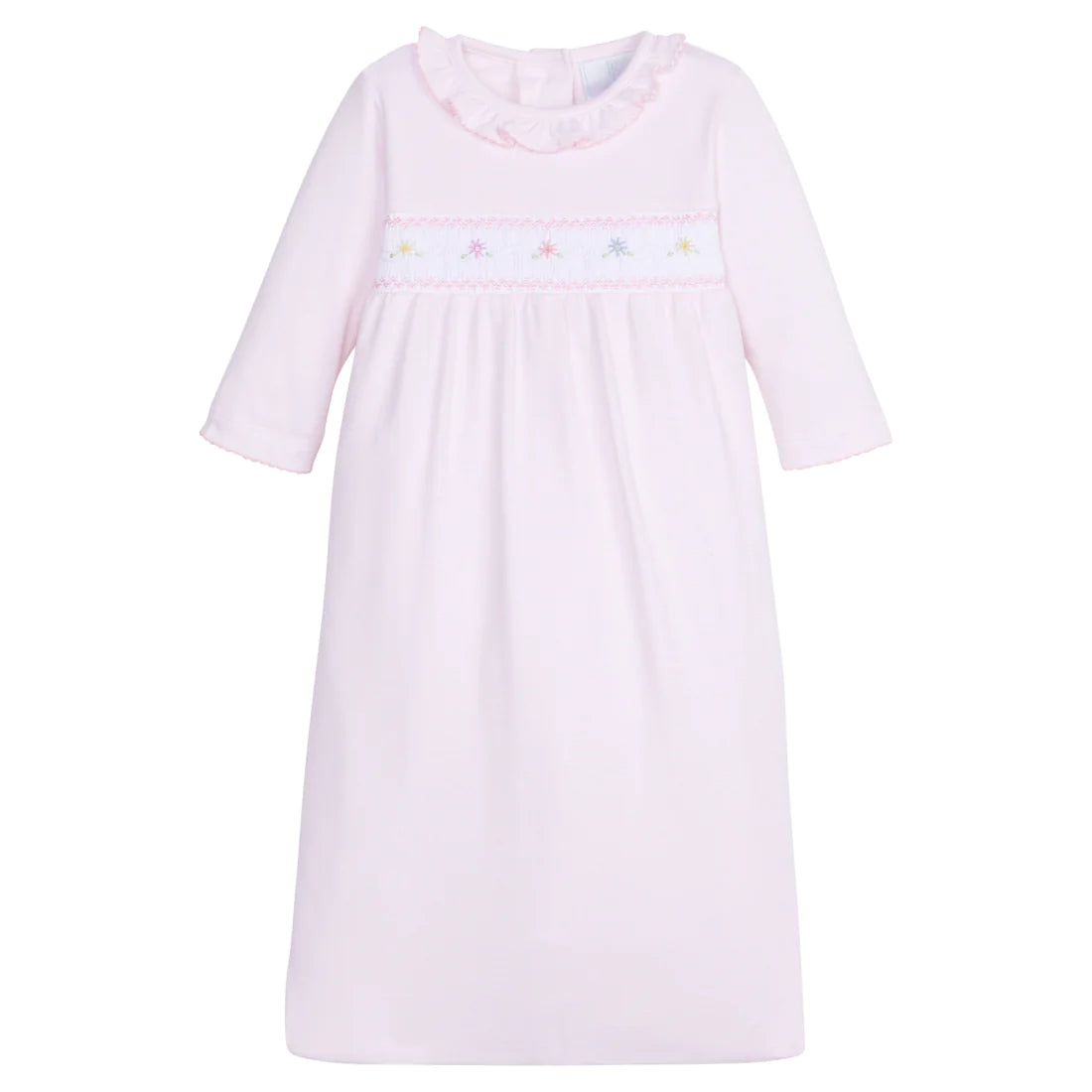 Smocked Newborn Gown-Flowers by Little English