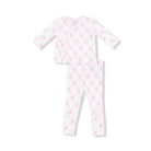 Ribbon bow trellis take home set by Angel Dear - white with pink bows