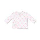 Baby girl take home outfit - ribbon bow print kimono top and pants